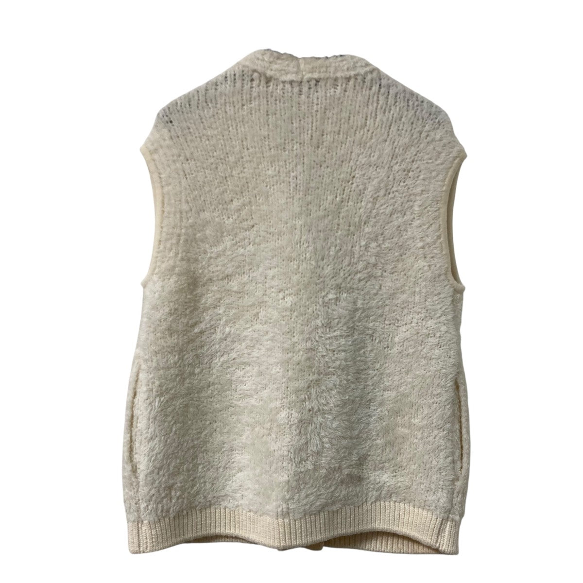 DRAWER 3G シャギーニットジレ ドゥロワー Drawer 3G シャギーニットジレ ベスト アルパカ ネイビー