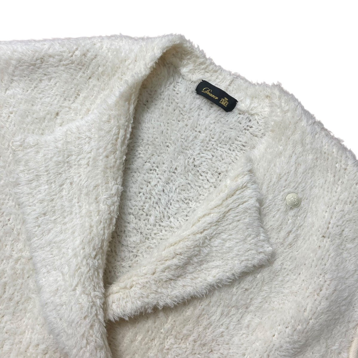 Drawer(ドゥロワー) アルパカ 3Gシャギーニットジレニットベスト6515