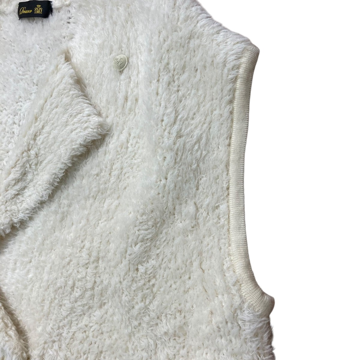 Drawer(ドゥロワー) アルパカ 3Gシャギーニットジレニットベスト6515