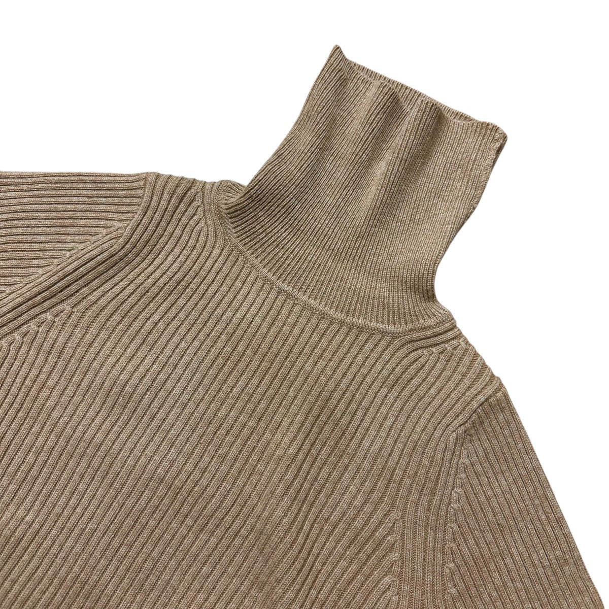 CABaN(キャバン) 23AWウールコットンカシミヤ リブ タートルニットプル