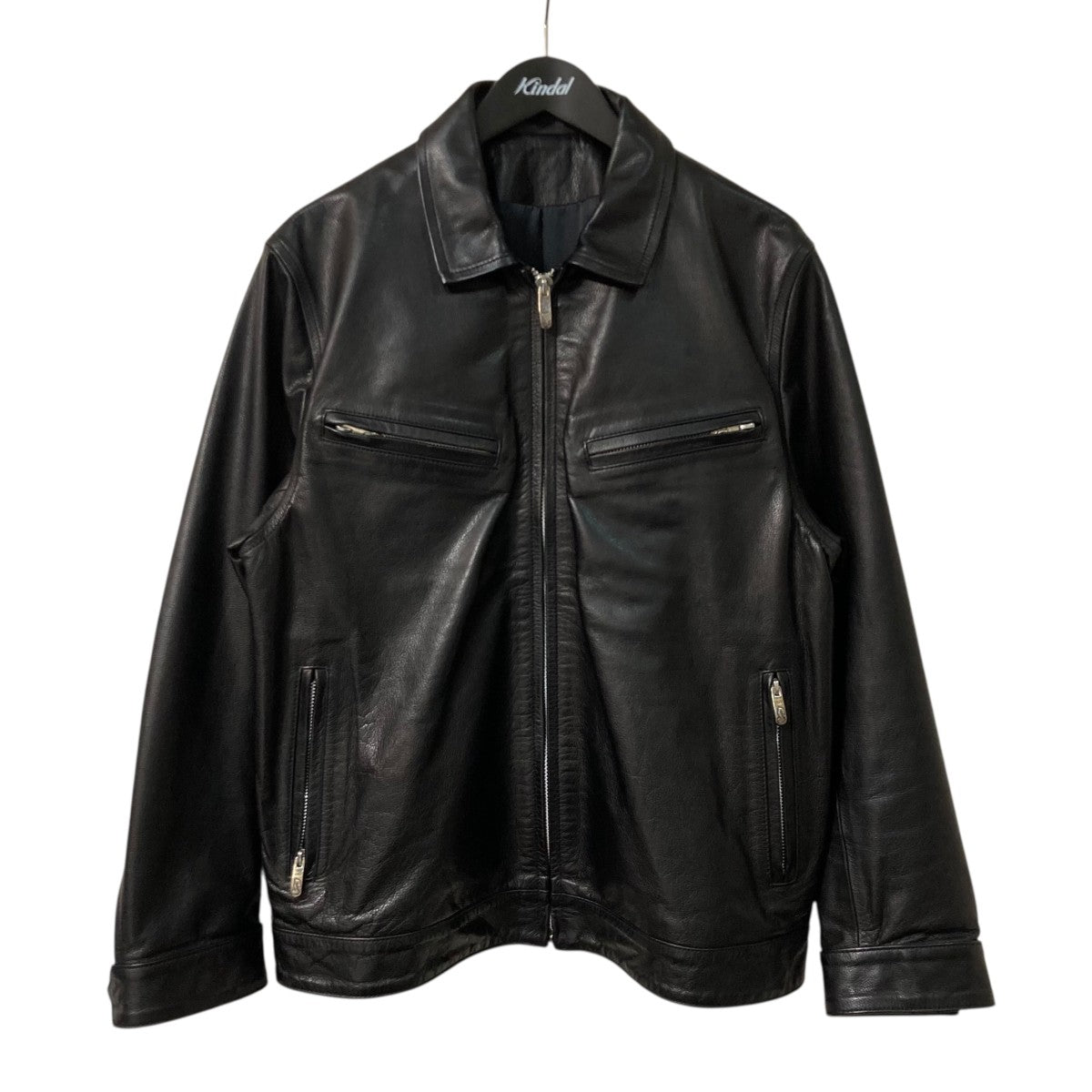 ジャケット・アウター SINGLE RIDERS JACKET W/LOVE&PIECE SILVER PC RIDERS JACKET W/LOVE & PEACE SILVER