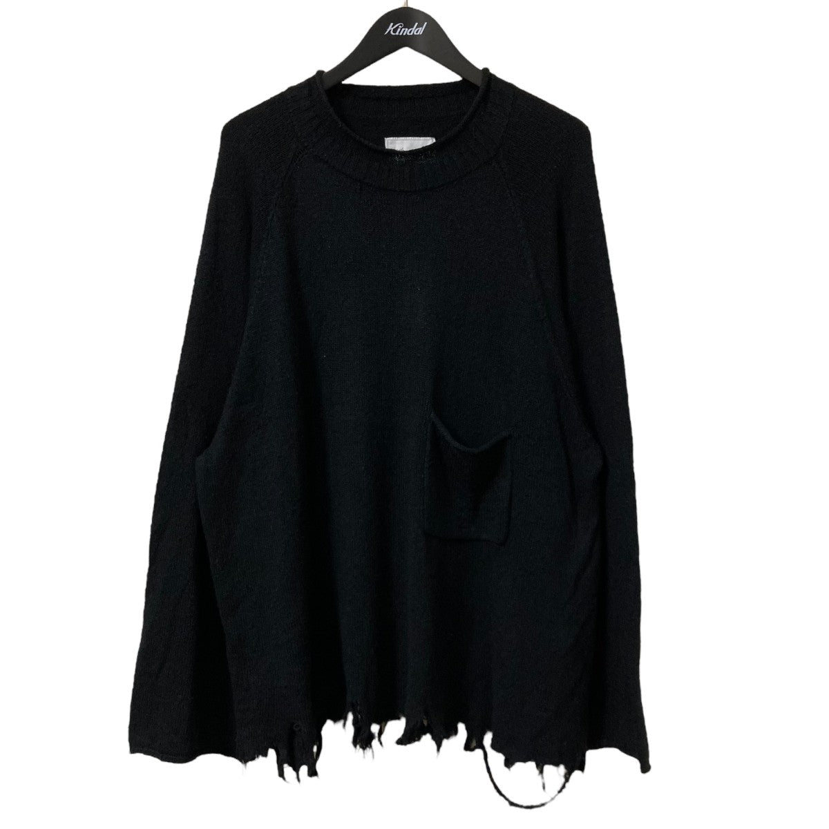 SILK DAMAGE KNITクルーネックニットANC IST KN01