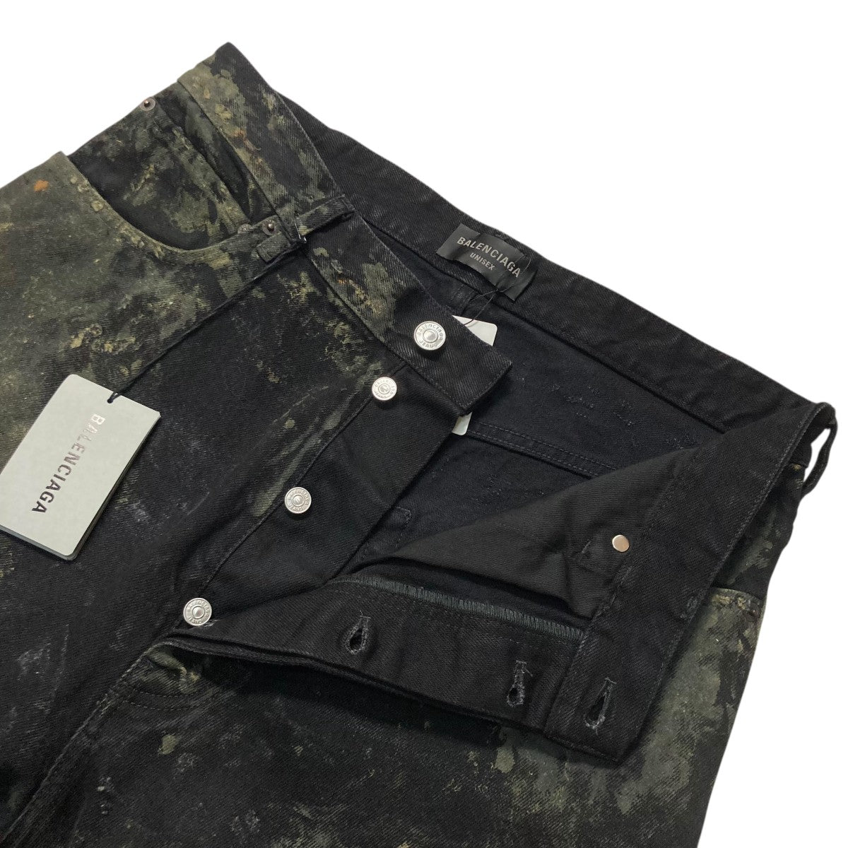 BALENCIAGA SUPER DESTROYED BAGGYダメージデニムパンツ745248 古着・中古-3枚目のアイテム画像
