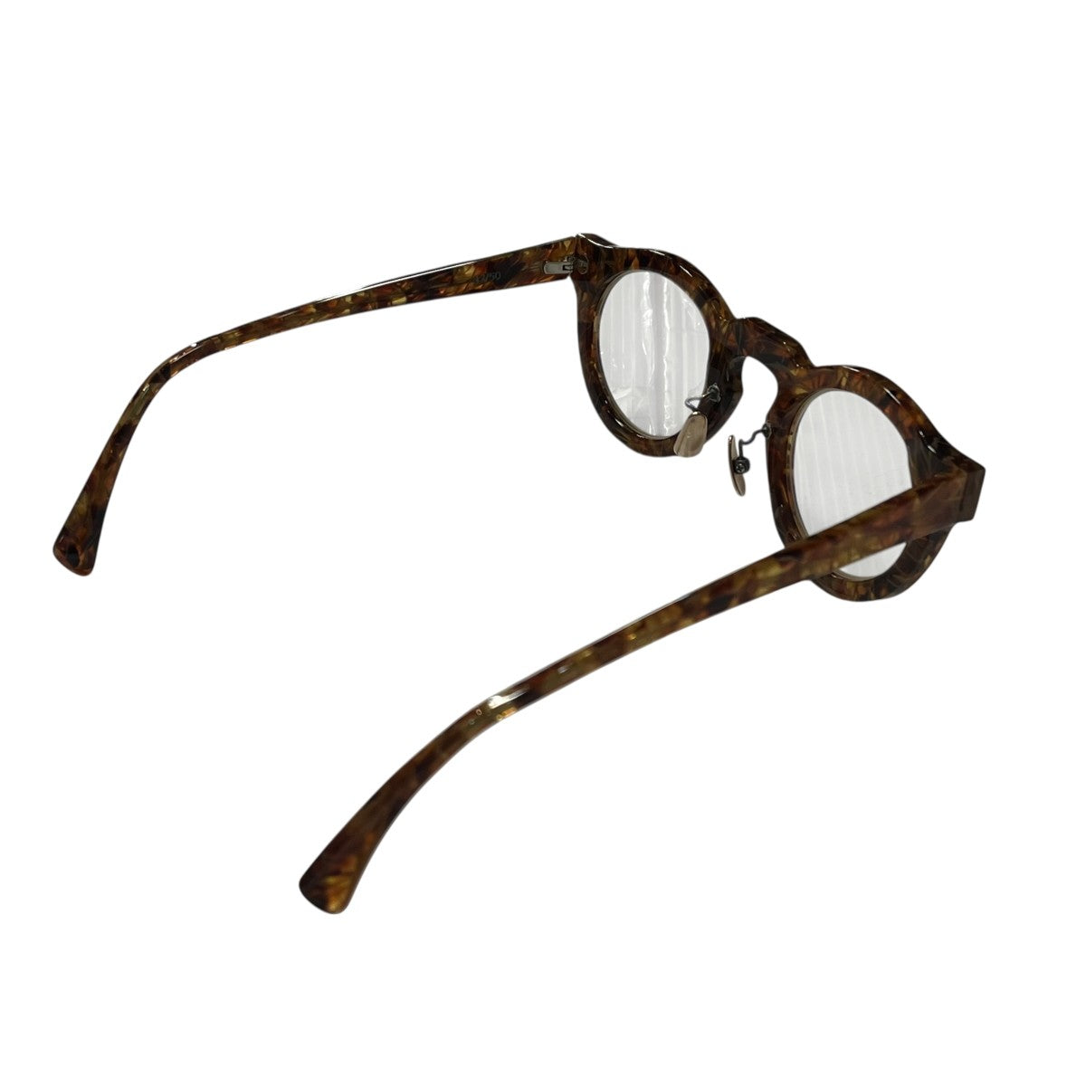 collection 2023 PAQUES 106 glossy brownポン眼鏡