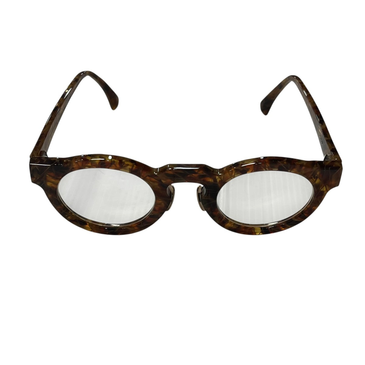 collection 2023 PAQUES 106 glossy brownポン眼鏡