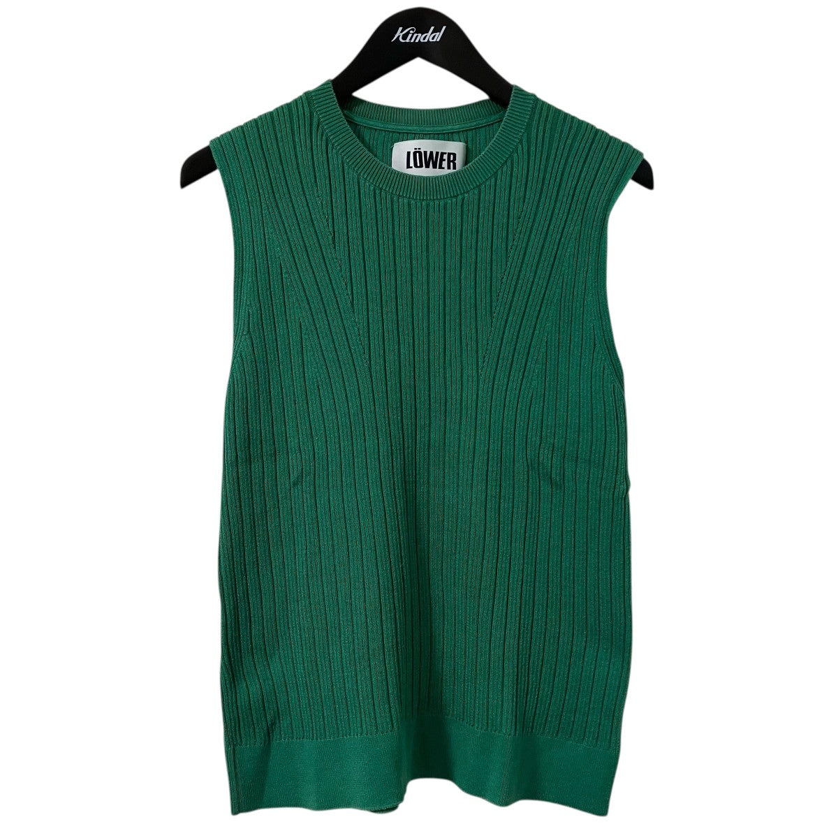 25SS14G Silk Cotton Ribbed Pocket TankノースリーブリブニットLW 26