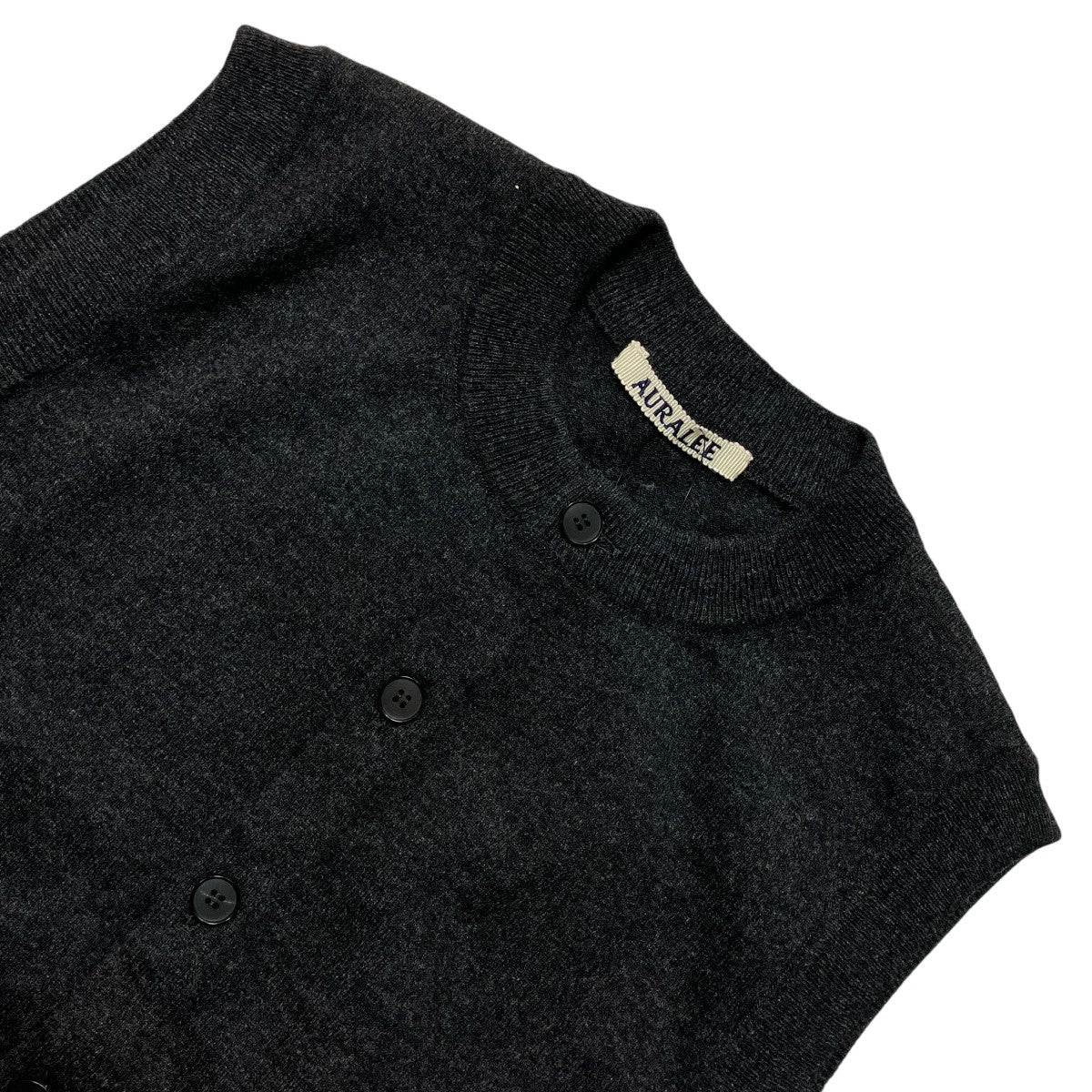 HIGH TWIST WOOL KNIT VESTニットベストA25AV06CK