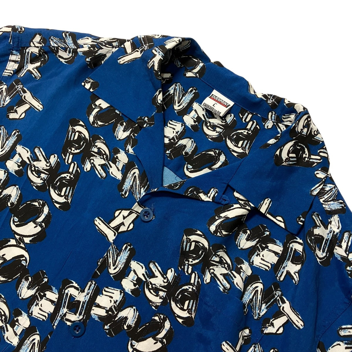 chain logo Rayon Shirts総柄半袖シャツOV0226 0105