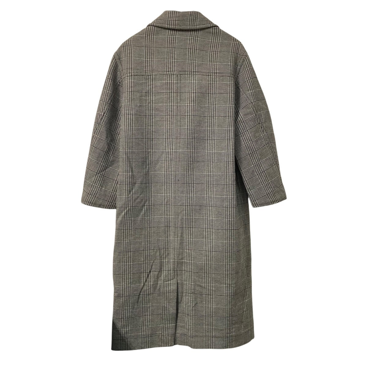 STELLA McCARTNEY 17AWグレンチェックハイネックロングコート千鳥柄ロングコート474019 SJB04 古着・中古-2枚目のアイテム画像