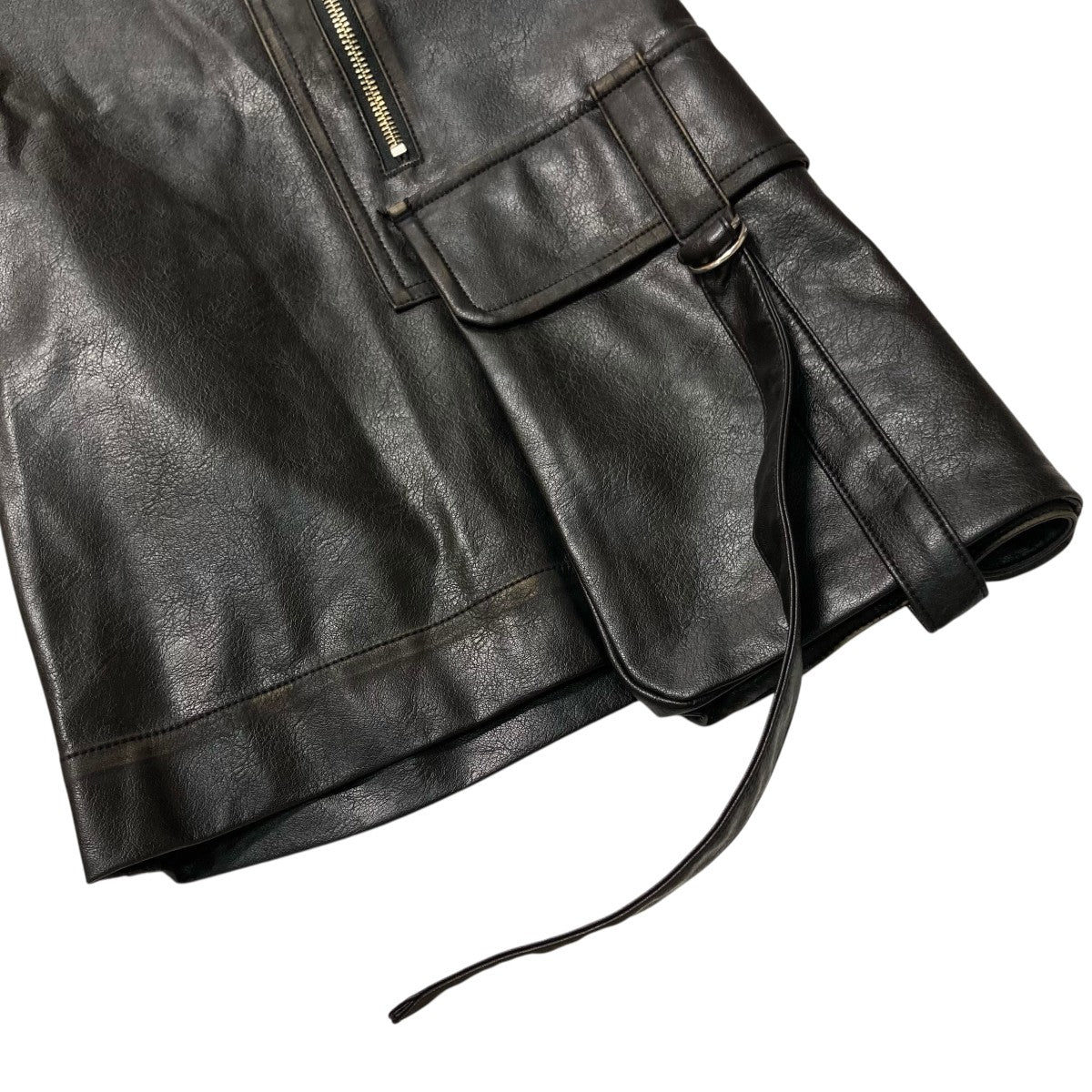 PRANK PROJECT Leather Cargo Shortsレザーカーゴハーフパンツ31251466106 古着・中古-5枚目のアイテム画像