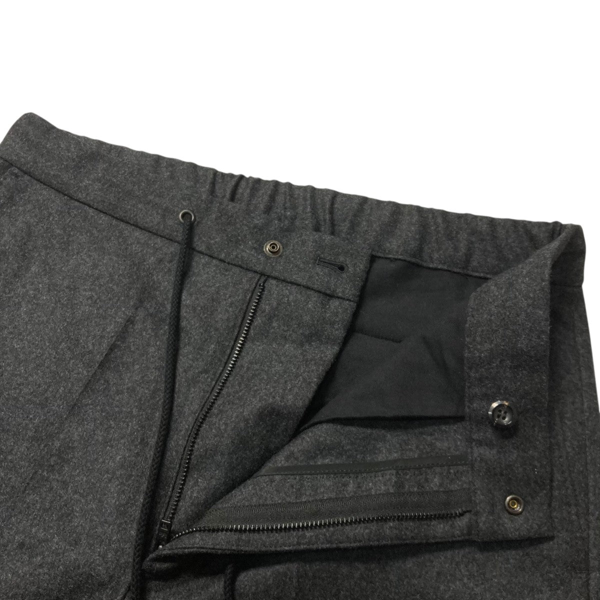 24AWFLANNEL THE EASY SLACKS FLAREフランネルウールフレアイージースラックス24fw rept 220 2 J