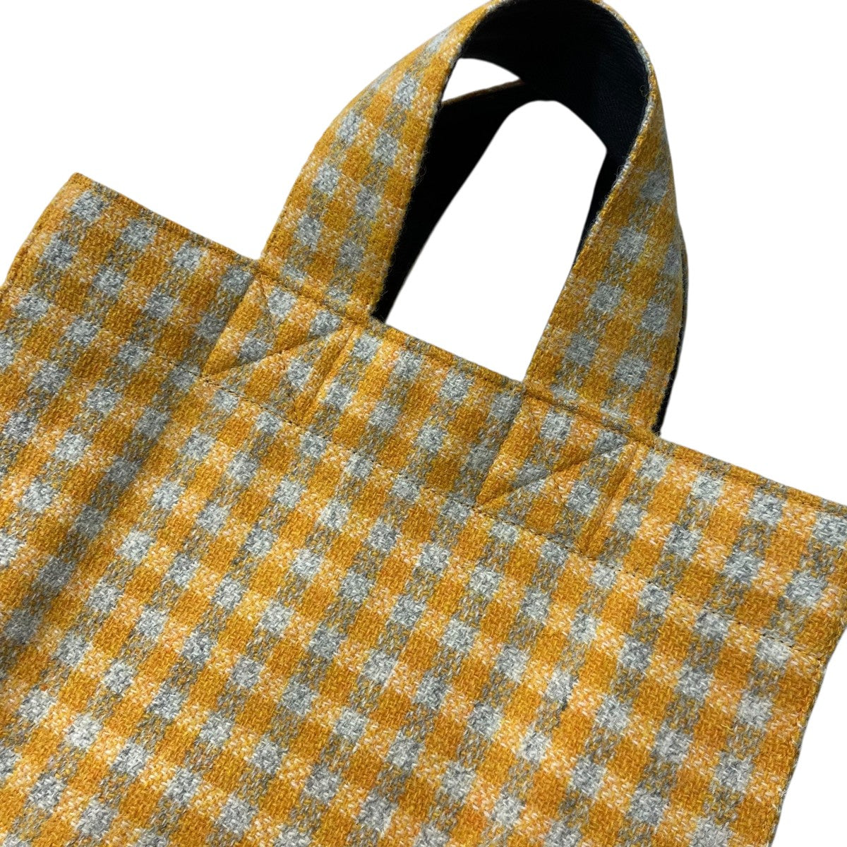 ブラミンク　BLAMINK トートバッグ　チェック柄　黒　ベージュ　茶色　水色 ブラミンク BLAMINK トートバッグ チェック柄 黒 ベージュ 茶色 水色