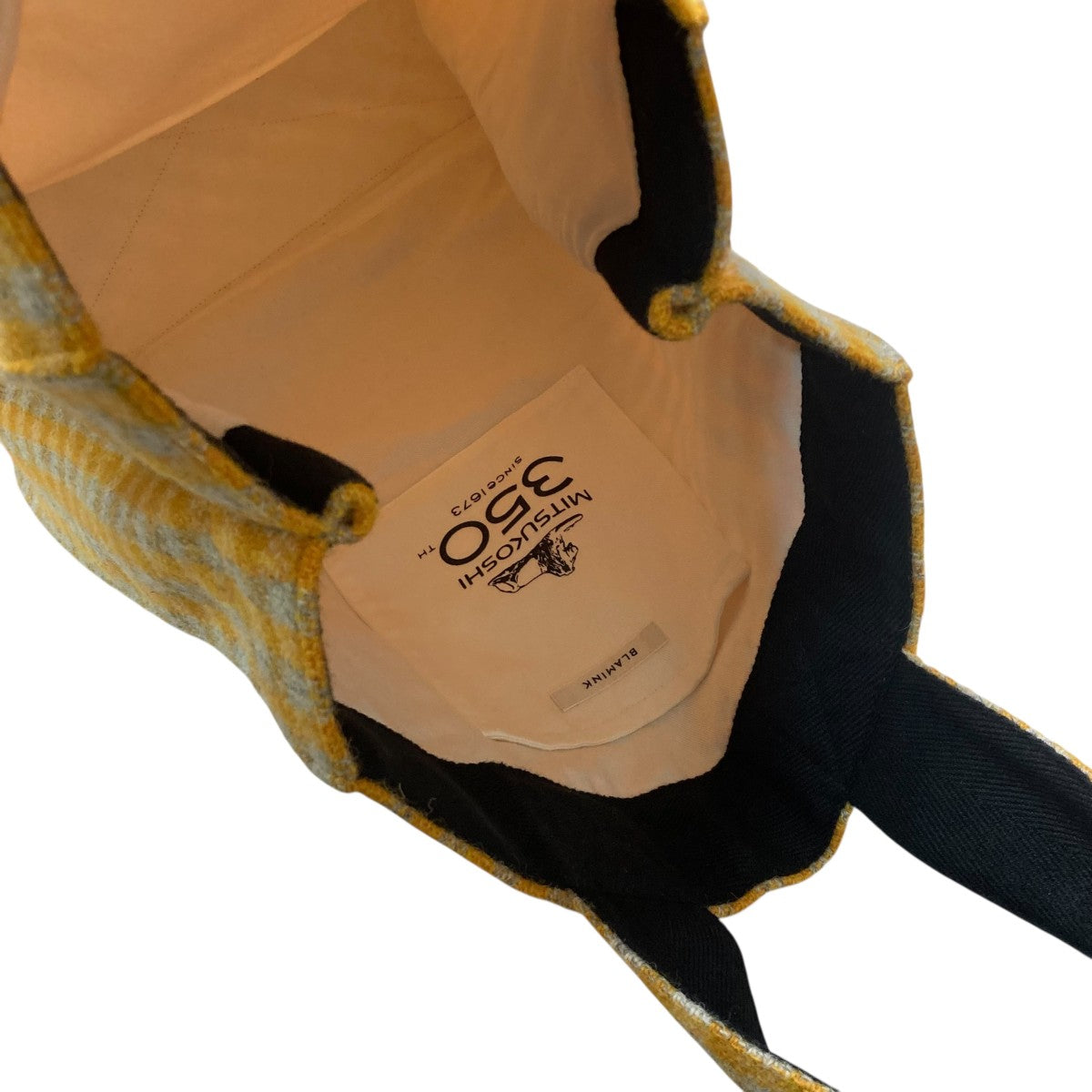 BLAMINK(ブラミンク) 三越350周年限定ツイードトートバッグチェック