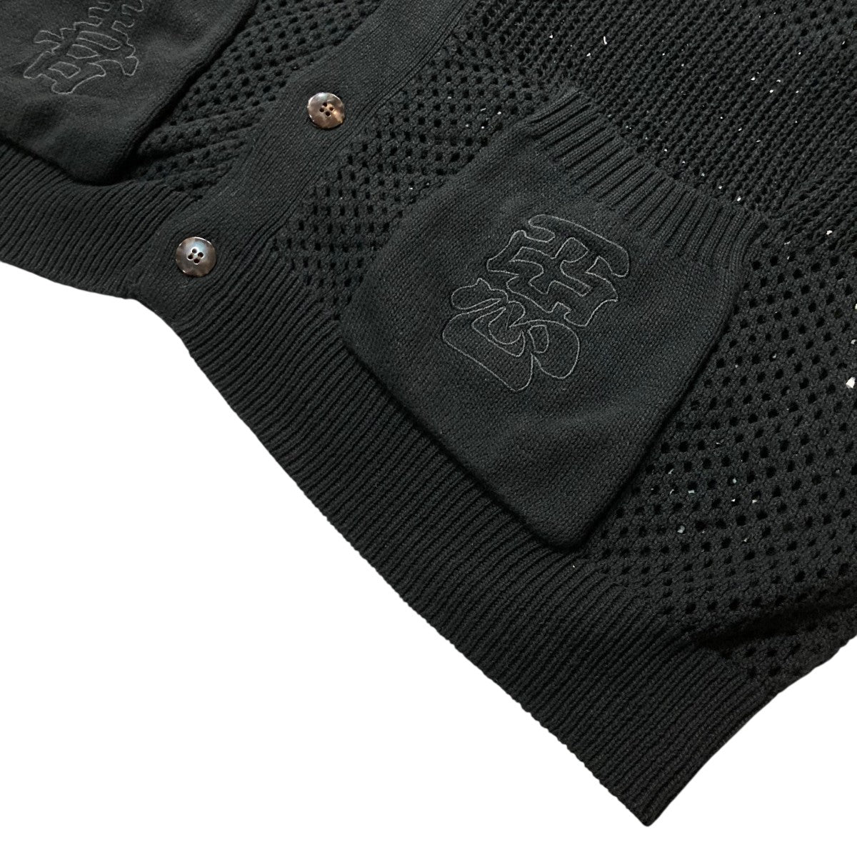 24SSCROCHET CARDIGANVネックカーディガン24SS-KN02