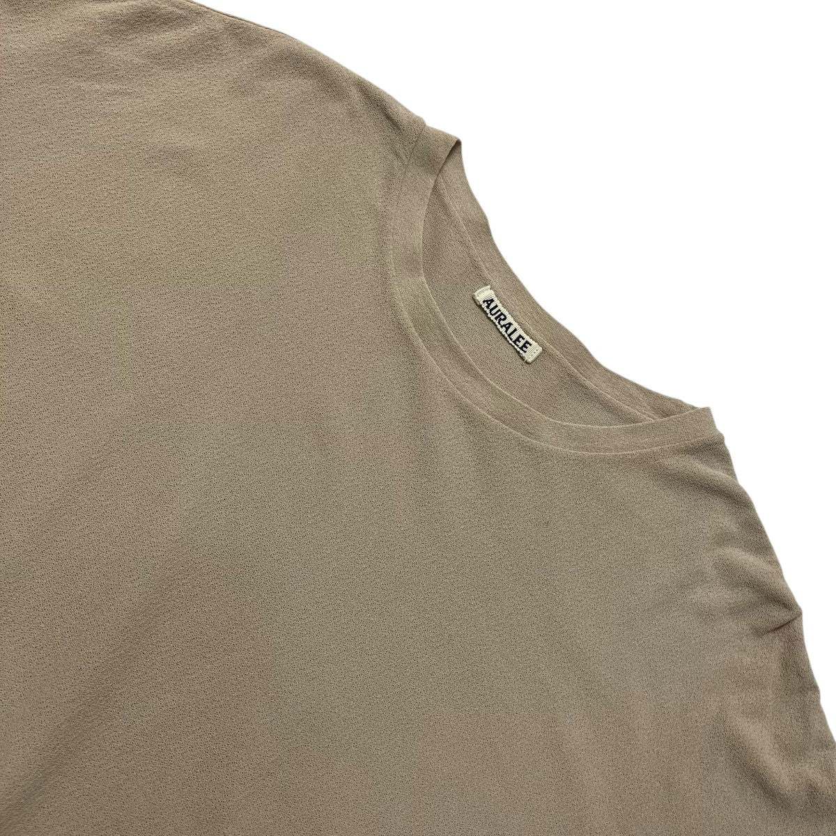 AURALEE 20SSHARD TWIST AMUNZEN DOUBLE CLOTH TEE半袖TシャツA20ST01KN 古着・中古-3枚目のアイテム画像
