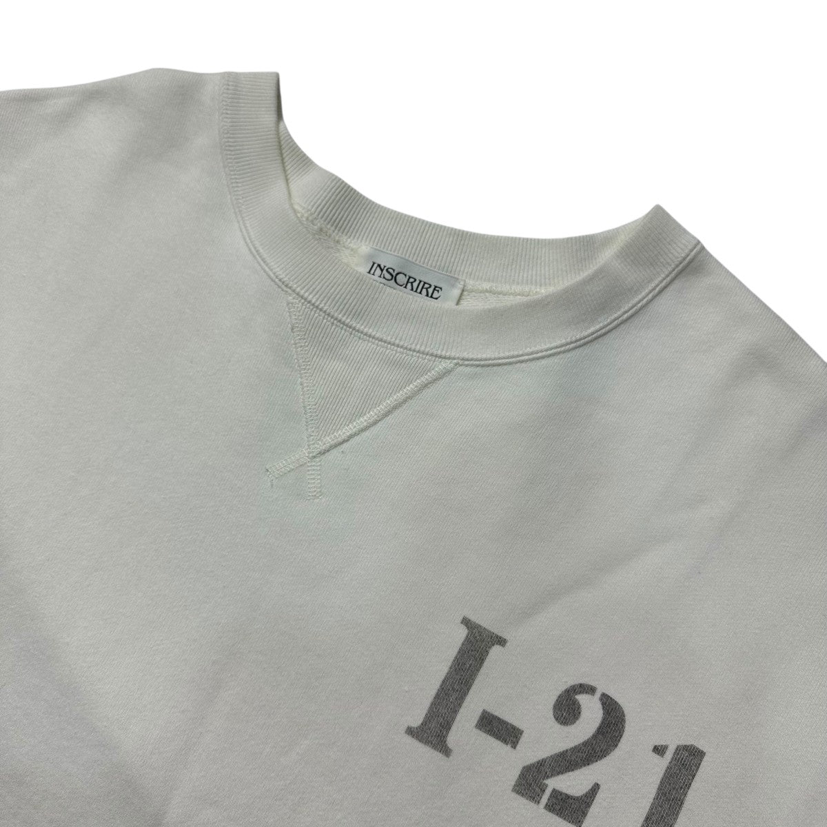 INSCRIRE アンスクリア 22SS ビンテージ加工スウェットTシャツ I22SS-BC19 チャコールグレー S INSCRIRE / アンスクリア | Bleach Medium Fit Tee - Greige | 通販