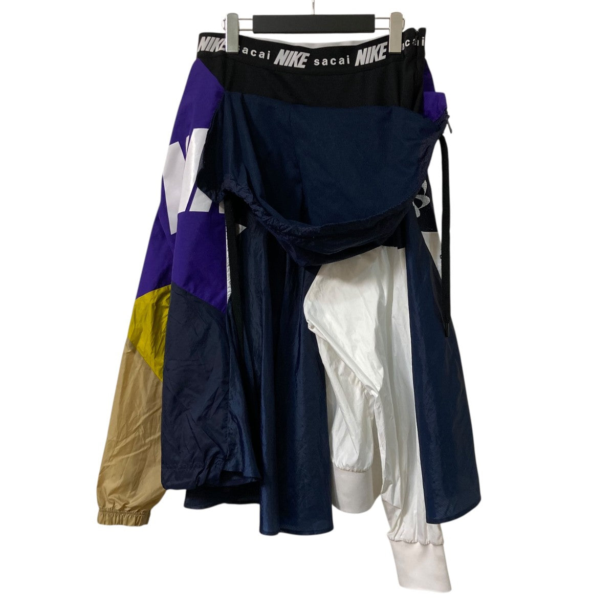 希少 NIKE × sacai 再構築ナイロンスカート CD6299 S sacai×NIKE 再構築ロングスカートS CD6299 S CD6299 マルチカラー