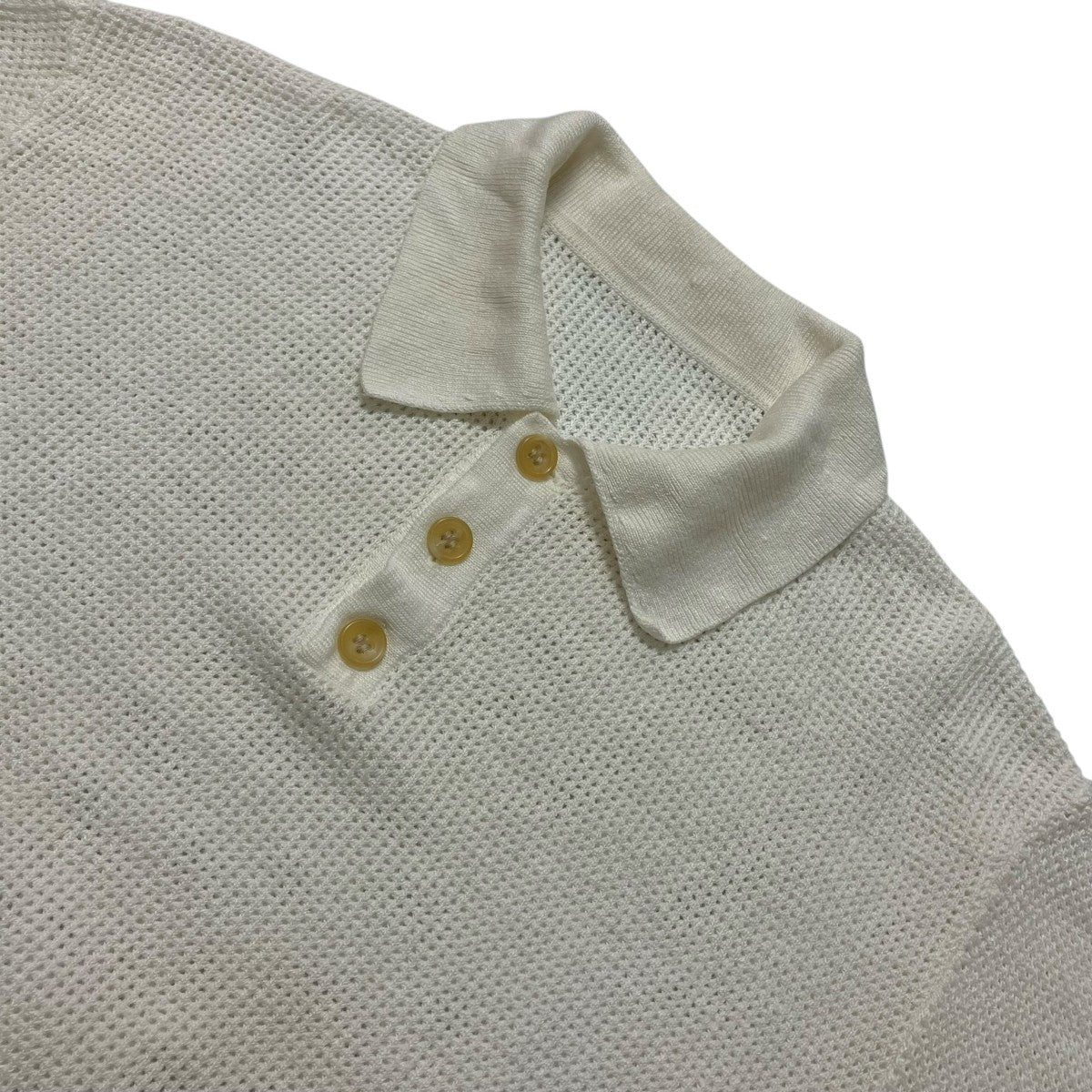 SOPHNET． 24SSLINEN MESH OVERSIZED S S POLOメッシュポロシャツSOPH 240065 古着・中古-3枚目のアイテム画像