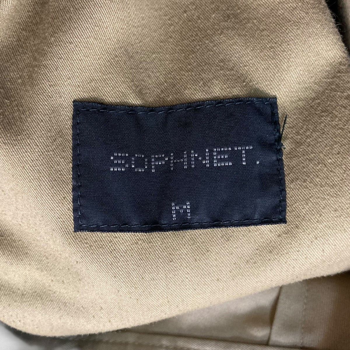 24SSBRUSHED GABARDINE TAPERED CARGO PANTSカーゴパンツSOPH 240017