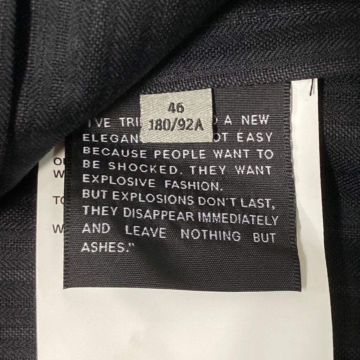 OUR LEGACY×EMPORIO ARMANI TOGO BLAZERWS2250TL 古着・中古-8枚目のアイテム画像