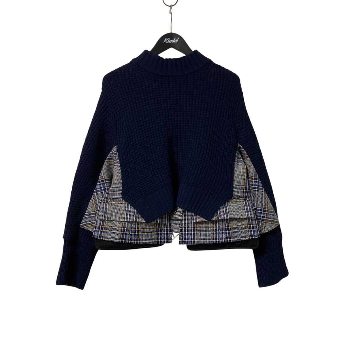 2 sacai ネイビー ドッキングニットジャケット sacai(サカイ) ジャケットドッキングニット18 04157 18 04157 ネイビー