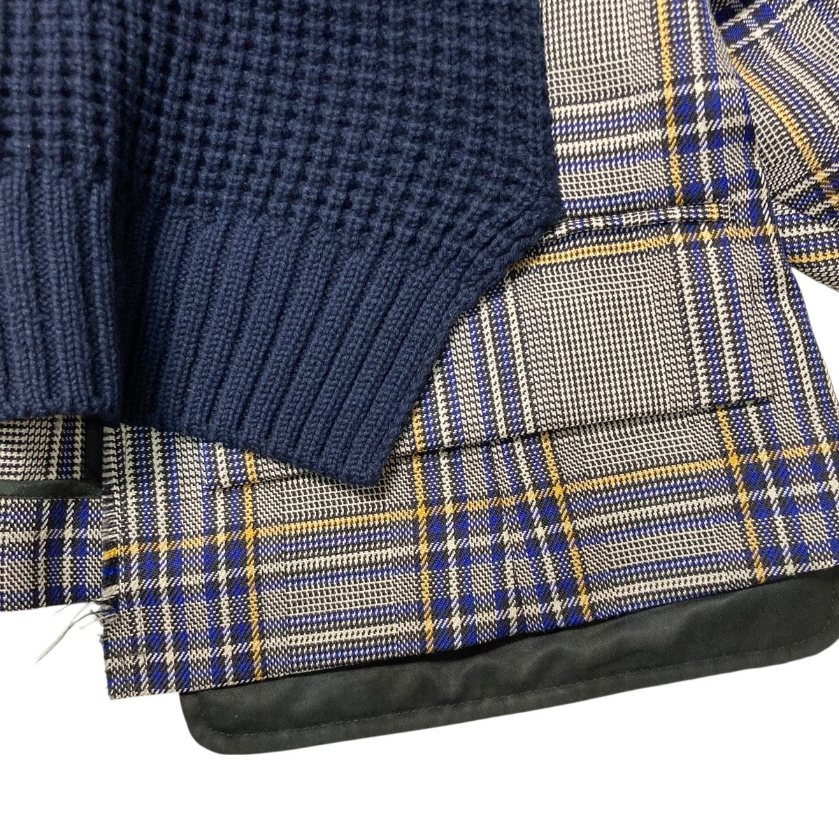 sacai(サカイ) ジャケットドッキングニット18 04157 18 04157 ネイビー