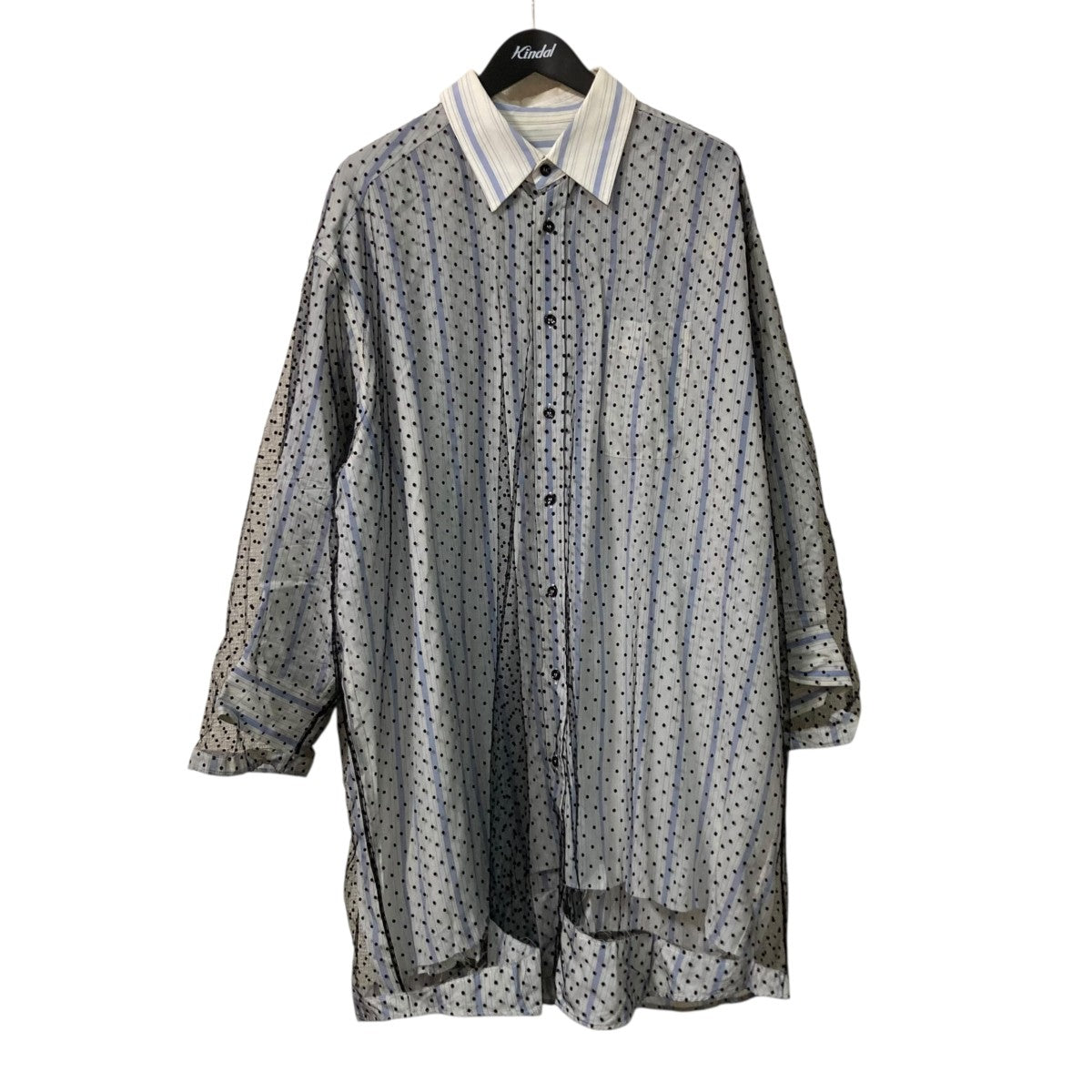 Maison Margiela 21SSレイヤードシャツワンピースレイヤード長袖シャツS51CU0221 S53682 古着・中古-1枚目のアイテム画像