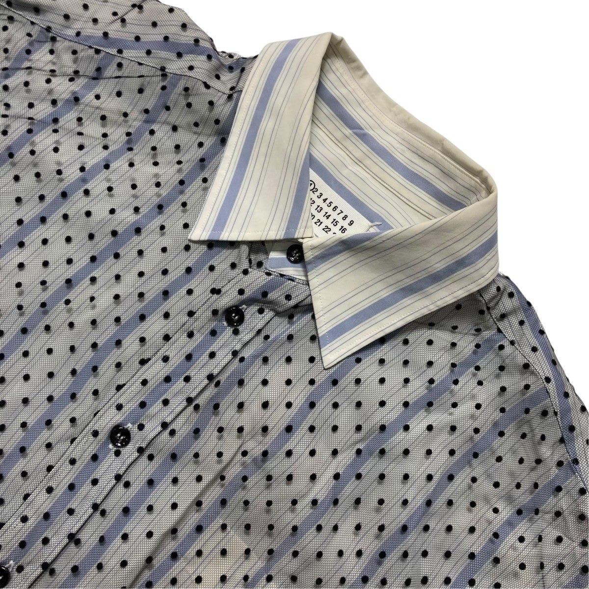 Maison Margiela 21SSレイヤードシャツワンピースレイヤード長袖シャツS51CU0221 S53682 古着・中古-3枚目のアイテム画像
