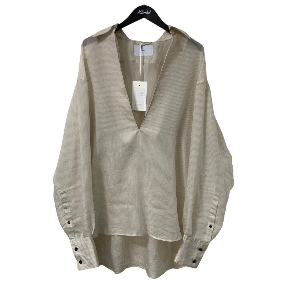 SUGARHILL(シュガーヒル) 24AW オンブレチェック柄オープンカラー