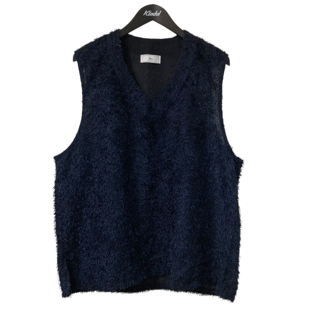 Urig CUTJACQUARD V-NECK VESTフェザーベストUMCSNS01CJ-241 古着・中古-1枚目のアイテム画像