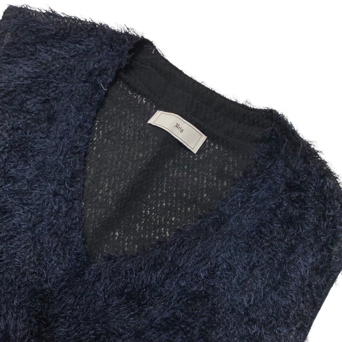 Urig CUTJACQUARD V-NECK VESTフェザーベストUMCSNS01CJ-241 古着・中古-3枚目のアイテム画像