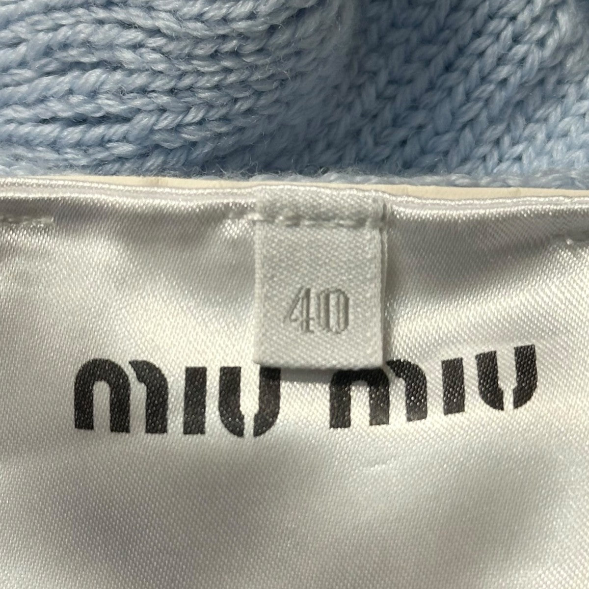 ミュウ ミュウ ポロカーディガン ニット ウール MMF028 レディース SIZE 38 (S) Miu Miu ミュウ ミュウ ポロカーディガン ニット ウール MMF028 レディース