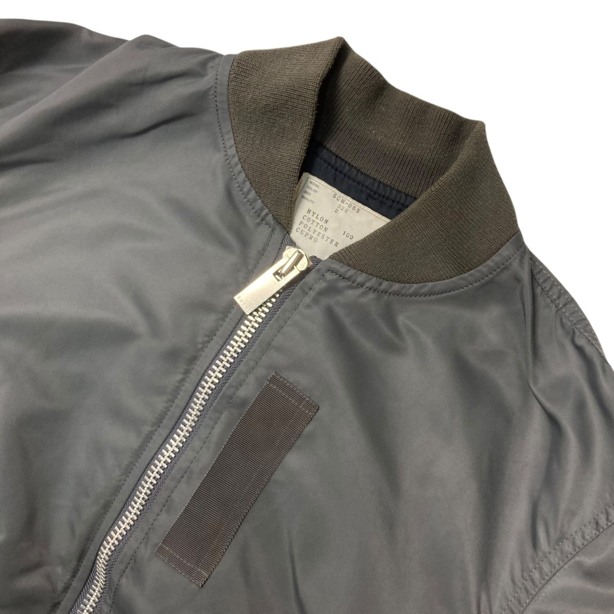 sacai MA-1ブラック ジャンパー SCW-065 サイズ2 sacai MA-1ブラック