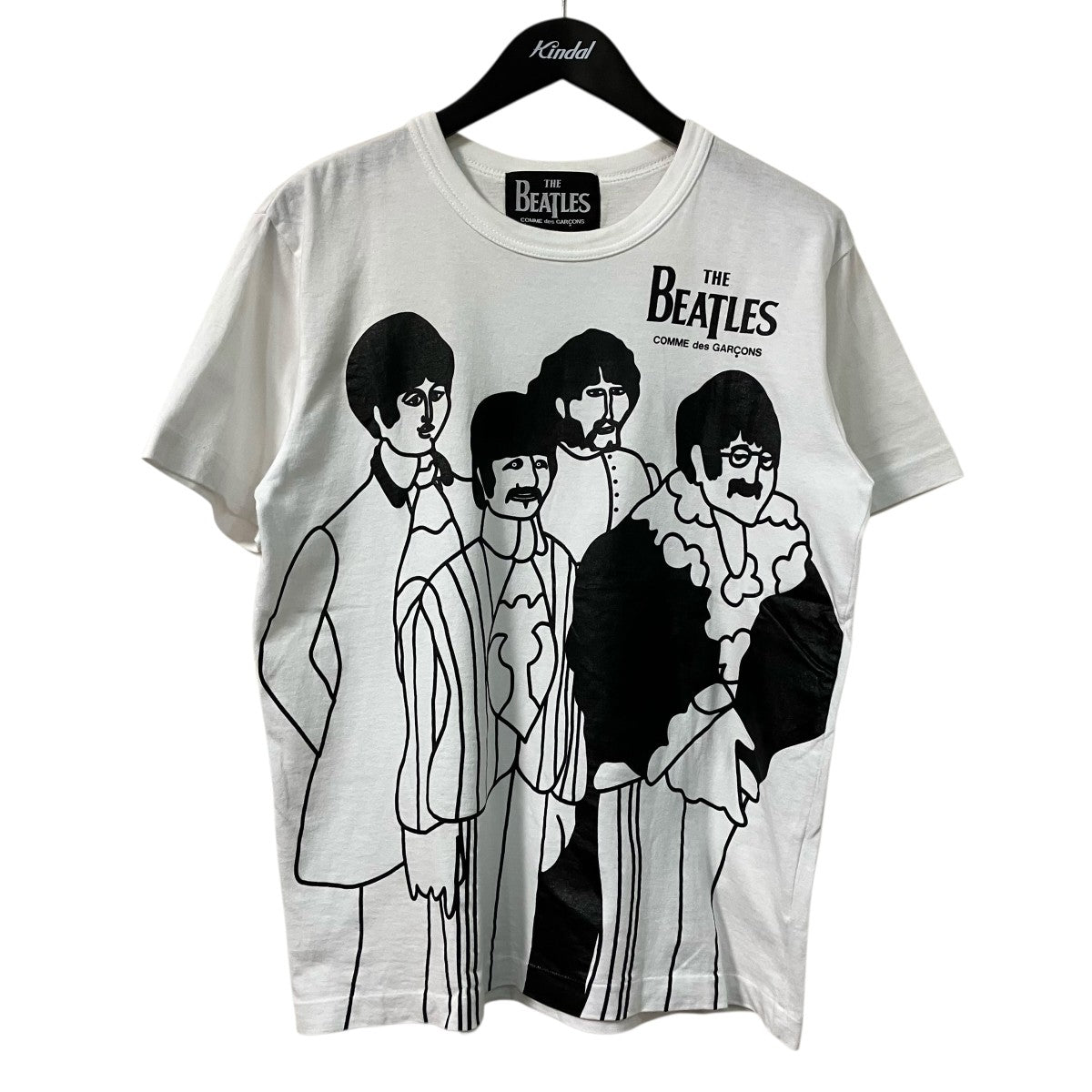COMME des GARCONS The Beatles CDGフロントプリントＴシャツVZ T039 古着・中古-1枚目のアイテム画像