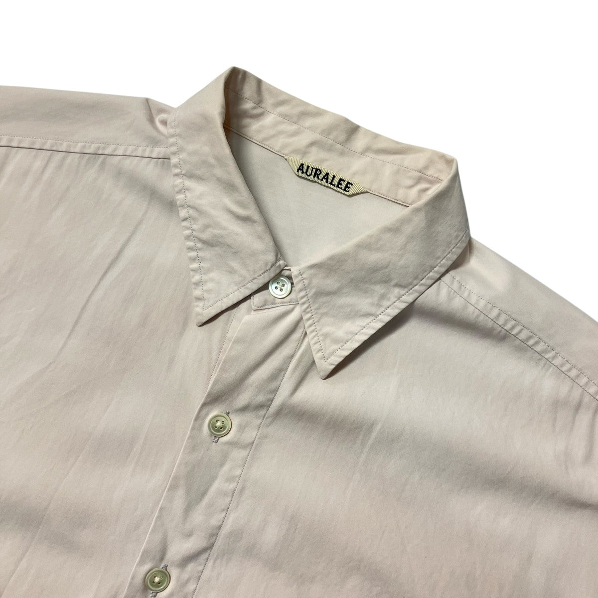 AURALEE(オーラリー) 20SSWASHED FINX TWILL HALF SLEEVED BIG SHIRTS