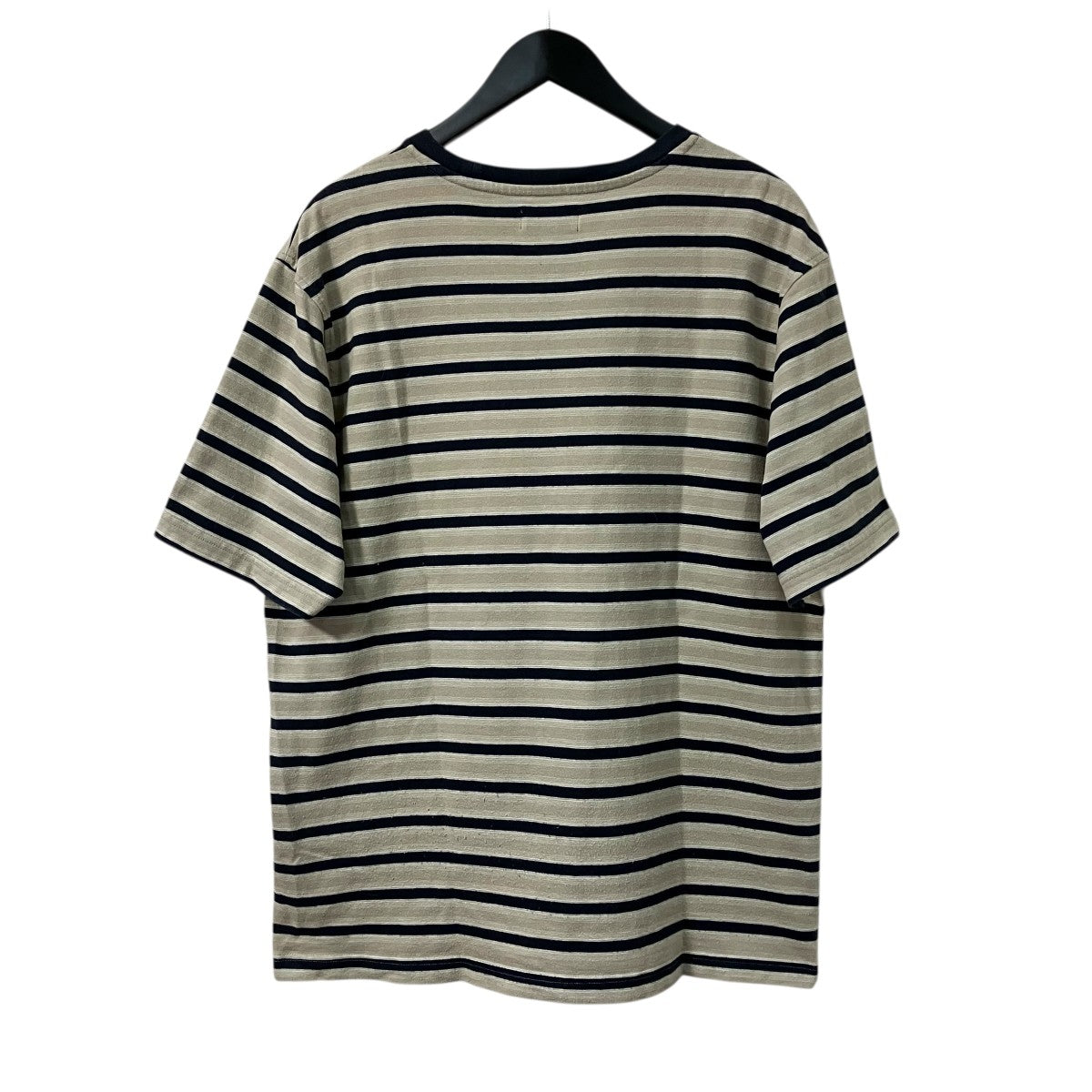 stussy(ステューシー) ボーダーTシャツ ベージュ×ネイビー サイズ L