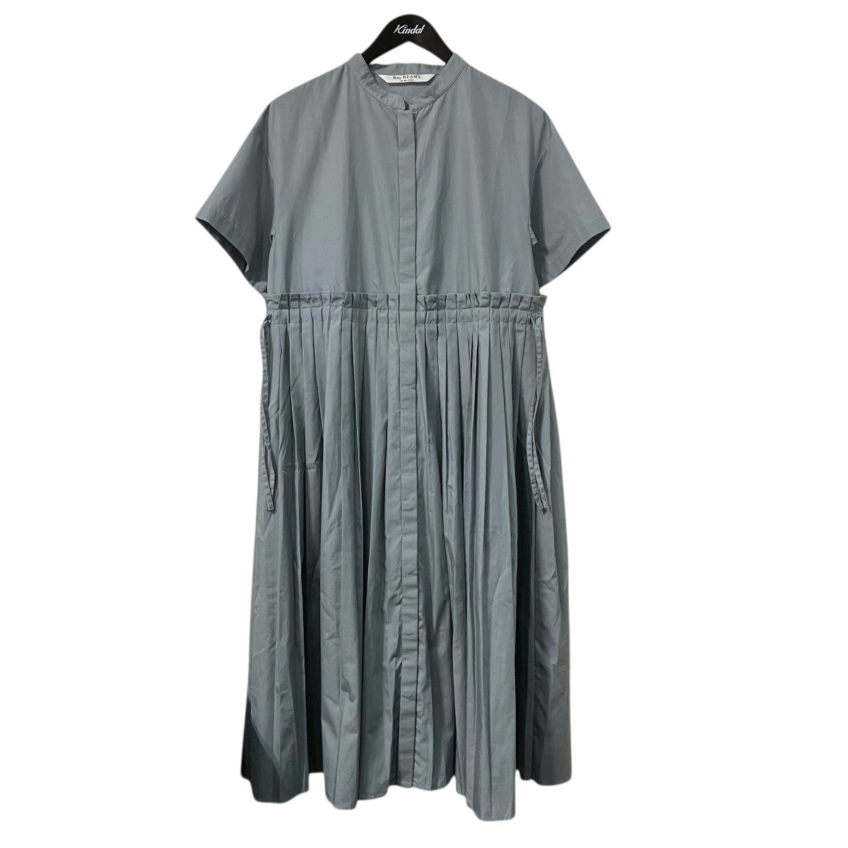 RAY BEAMS バンドカラー プリーツ ワンピースロングワンピース63 26 0578 111 古着・中古-1枚目のアイテム画像