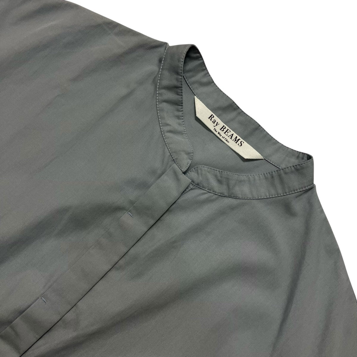 RAY BEAMS バンドカラー プリーツ ワンピースロングワンピース63 26 0578 111 古着・中古-3枚目のアイテム画像