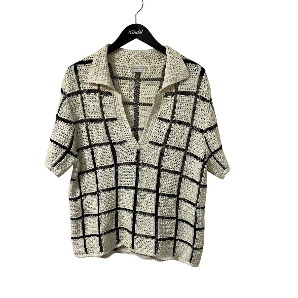 DRIES VAN NOTEN メッシュポロシャツ 古着・中古-1枚目のアイテム画像