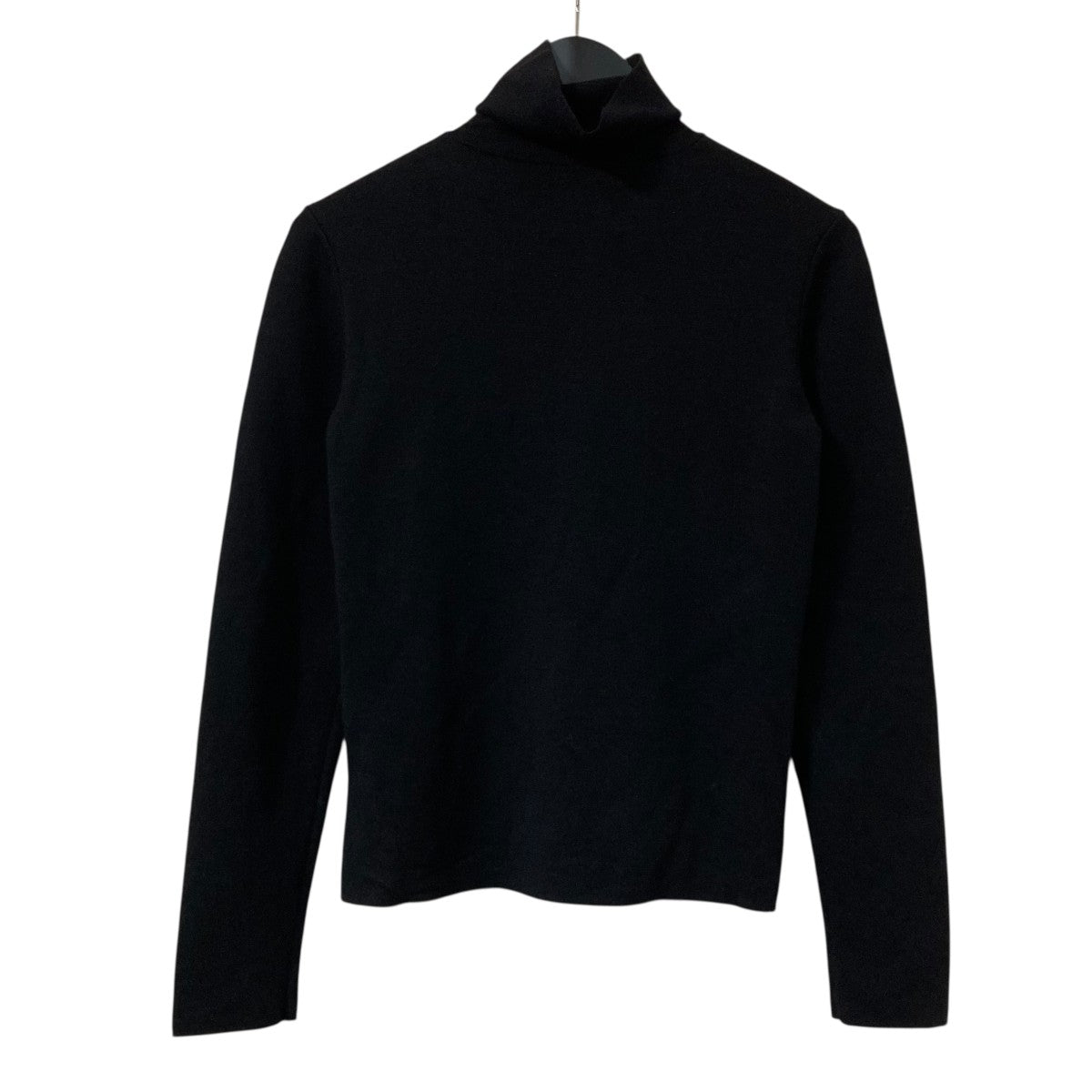 フォクシー タートルネック 長袖ニット 毛 ウール ブラック ロゴ入り 40 FOXEY(フォクシー) タートルネックニット39116 39116 ブラック サイズ