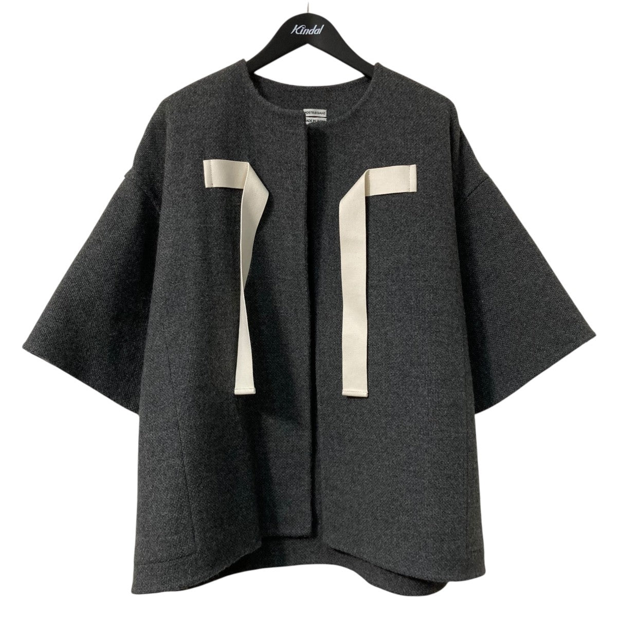 22AWノーカラーニットジャケットTP22A002