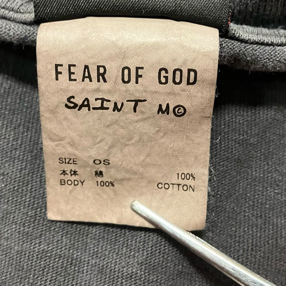 SAINT MICHAEL×FEAR OF GOD 25SSS TEE SNT OF GODTシャツSM HR8 0000 C01 古着・中古-7枚目のアイテム画像