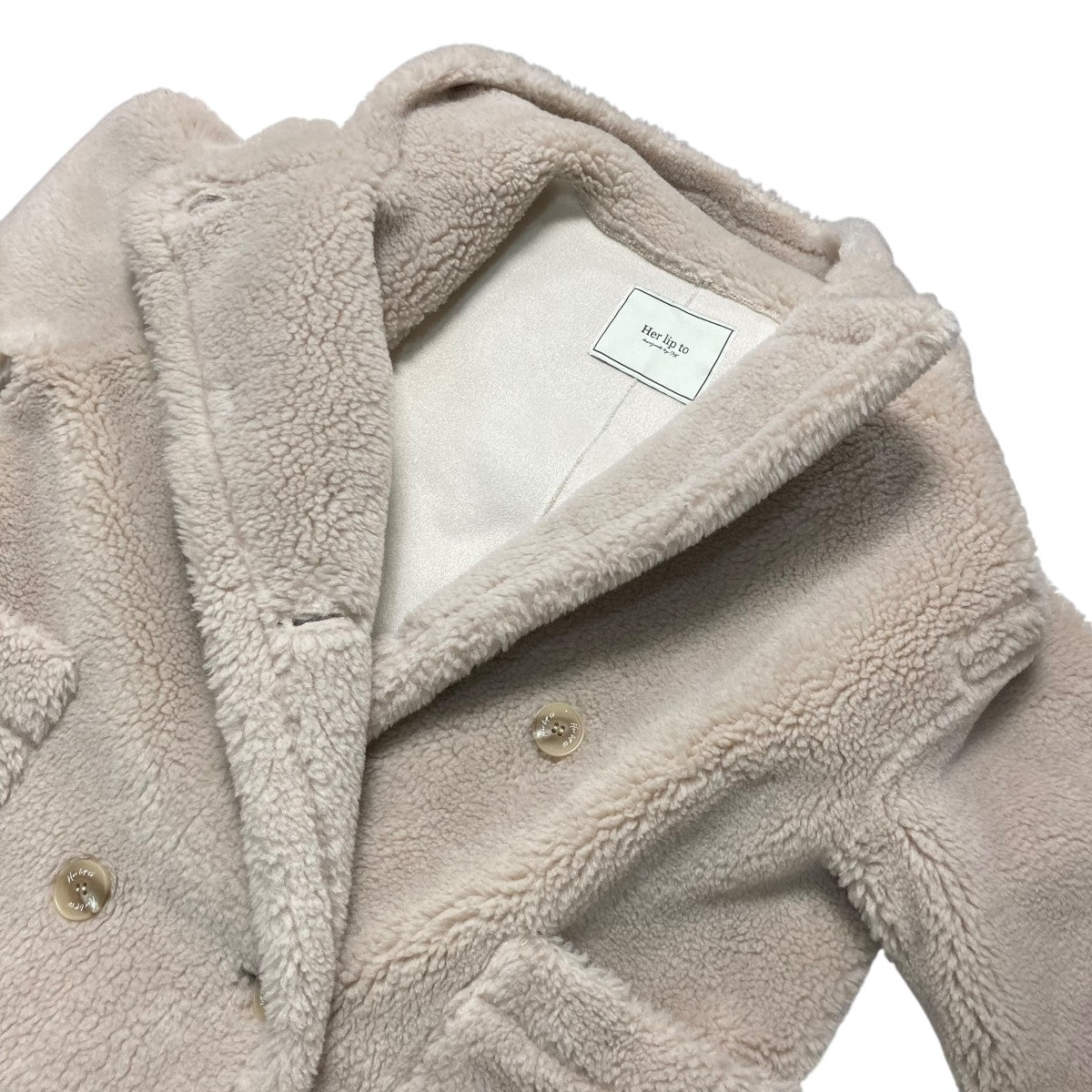 Her lip to(ハーリップトゥ) ボアコート1234207052 1234207052