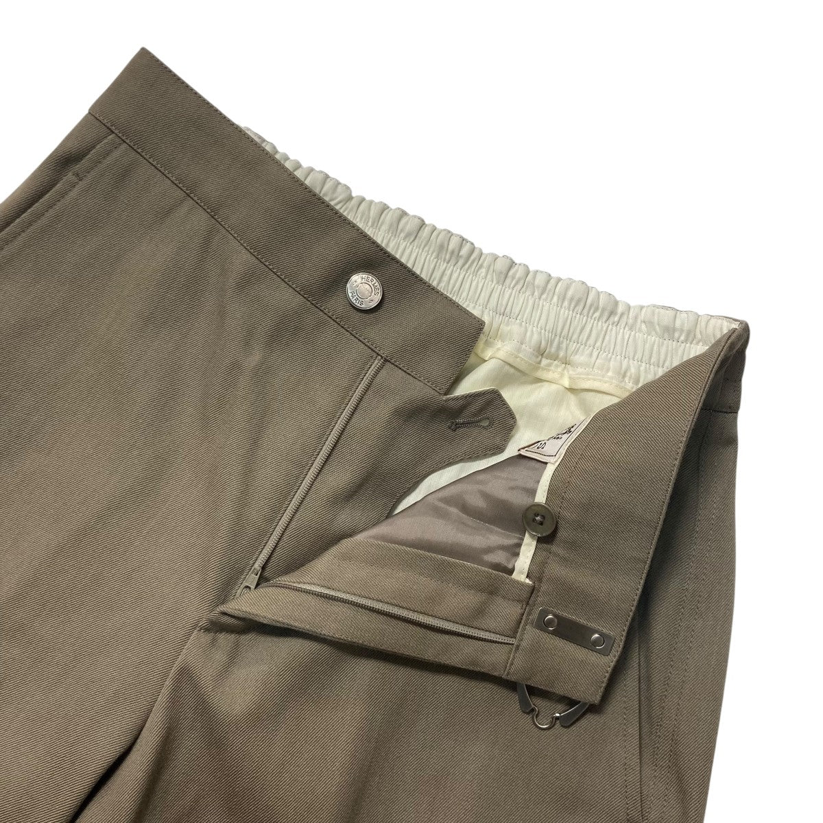 HERMES(エルメス) コットンウールパンツH565320H6 H565320H6 ベージュ 