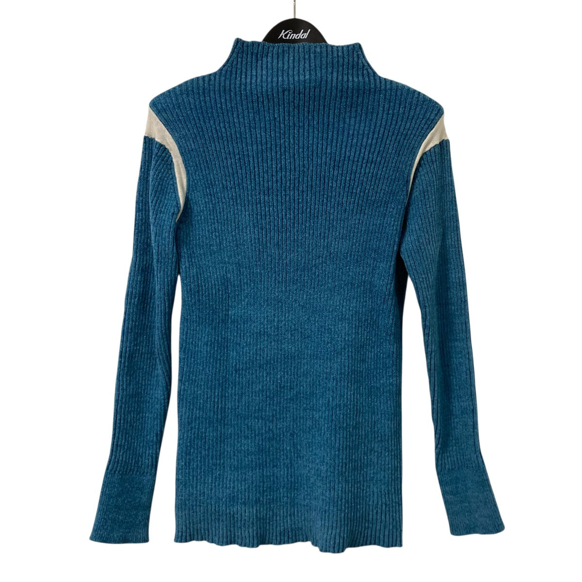 PADDED MOLE RIB PULLOVER肩切替ハイネックニットTN22AW001