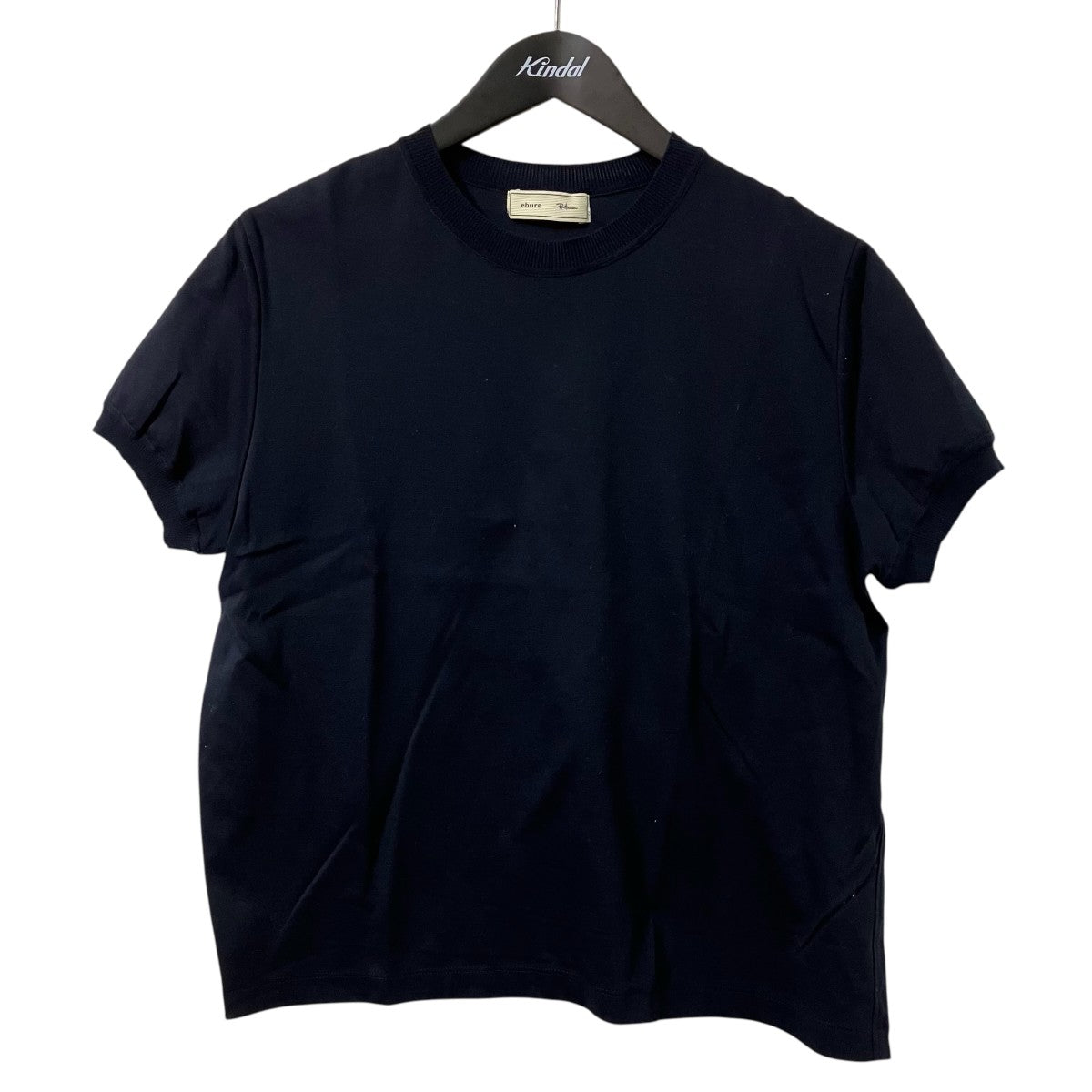 EBURE×Ron Herman コットンポンチ ニットカラー ティーコットンTシャツ