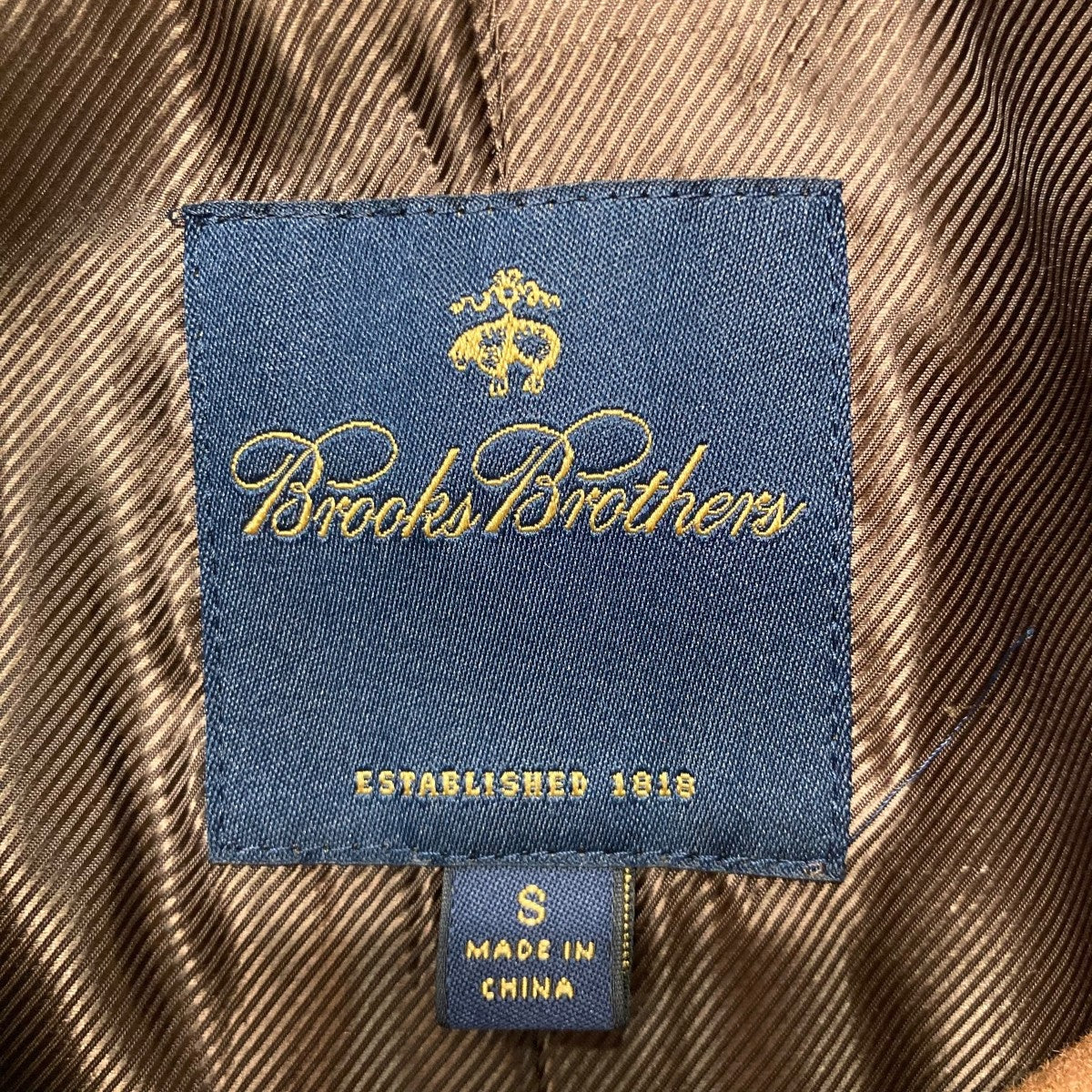 BROOKS BROTHERS Wポケットステンカラーコート100045440 古着・中古-9枚目のアイテム画像
