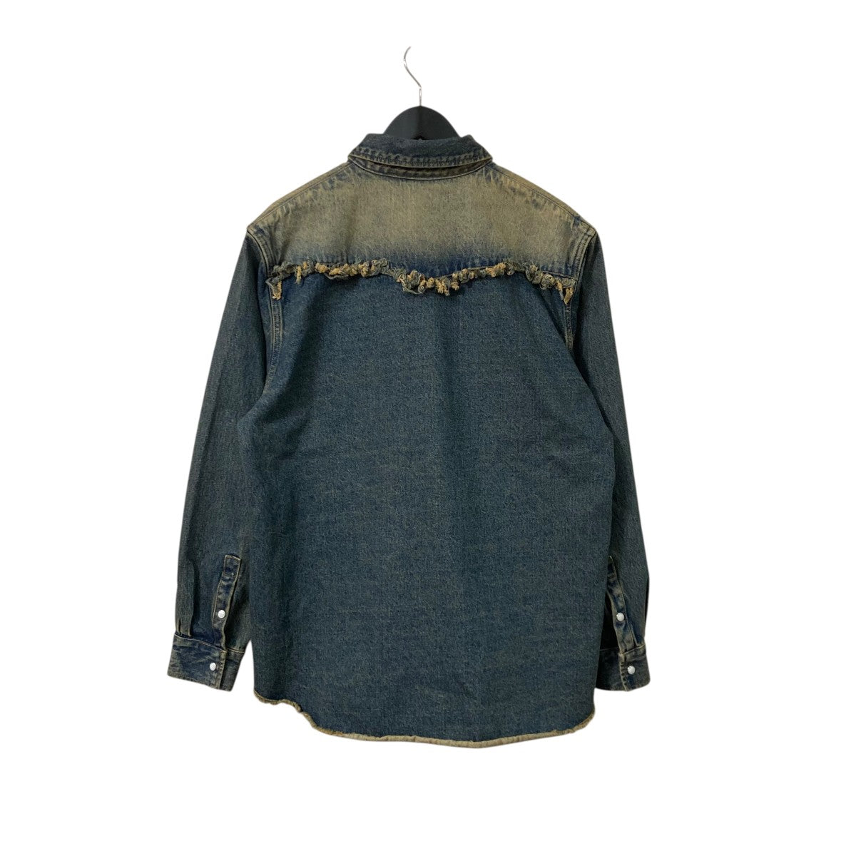 FRINGE DENIM SHIRTSヴィンテージライクデニムシャツJN FW24 023