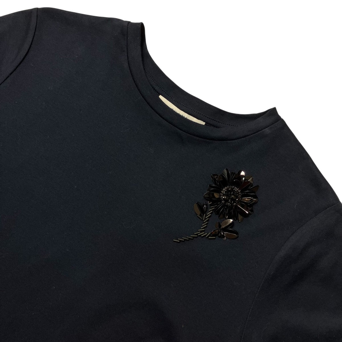 ANAYI バイオスムースポイント刺繍プルオーバーフロントポイントTシャツ102228 15 080 古着・中古-3枚目のアイテム画像