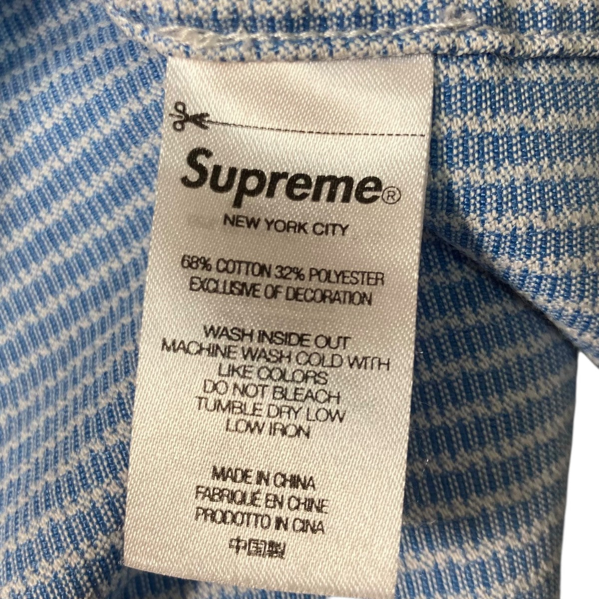 Supreme(シュプリーム) 2 TONE CORDUROY ZIP UP SHIRTコーデュロイ